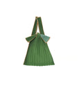 Pleco Tate-Pleats Bag Bicolour FOREST GREEN×SAGE BLUE