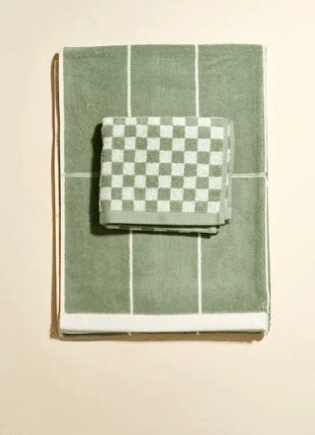 Bethell Bath Towel Sage & Chalk by BAINA ベテル バスタオル セージ&チョーク