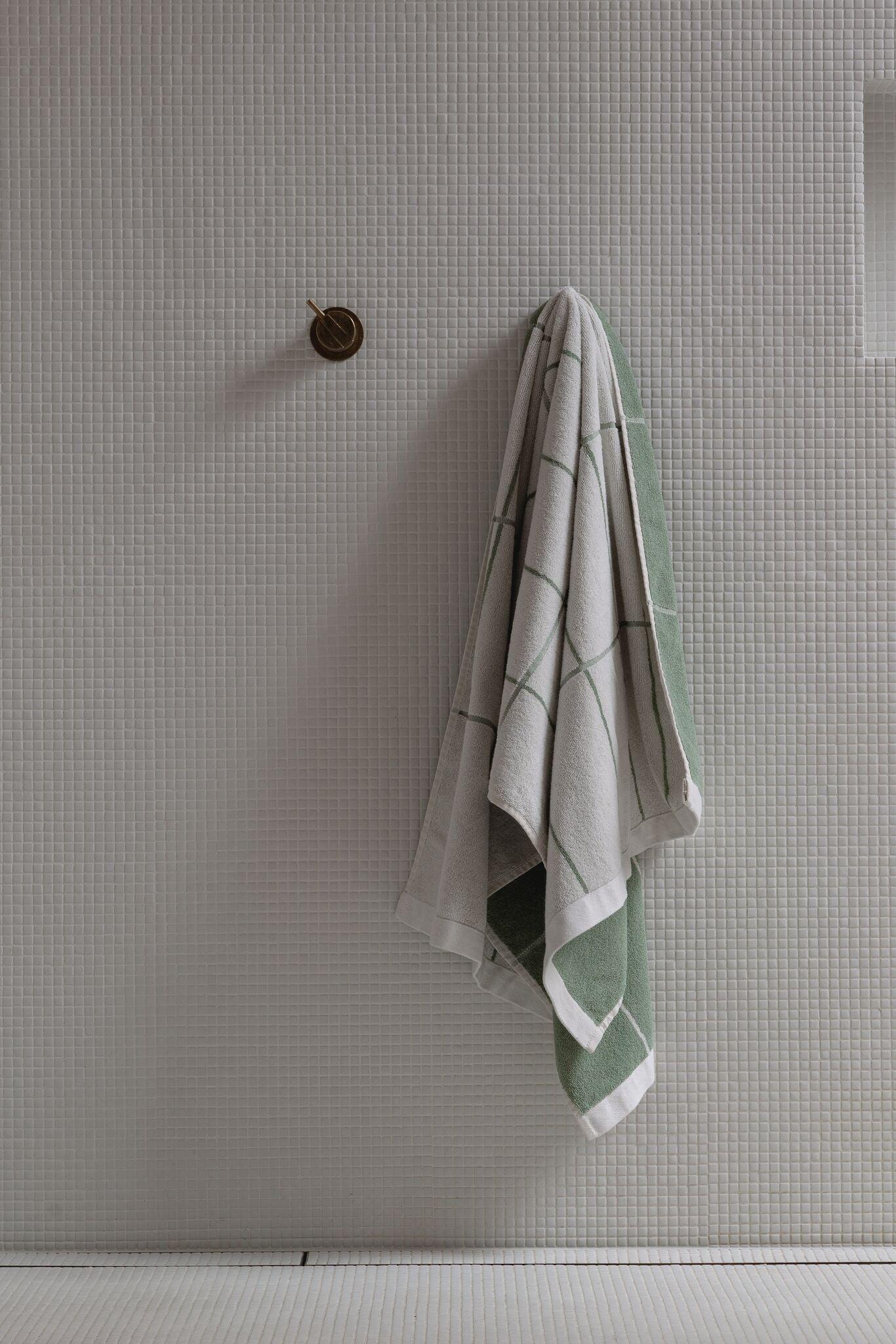 Bethell Bath Towel Sage & Chalk by BAINA ベテル バスタオル セージ&チョーク