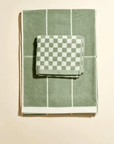 Bethell Bath Towel Sage & Chalk by BAINA ベテル バスタオル セージ&チョーク