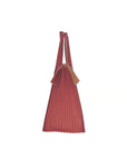 Pleco Tate-Pleats Bag Bicolour MAROON×TERRACOTTA