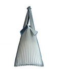 Pleco Tate-Pleats Bag 灰白x納戸鼠(Snow White x Grey)
