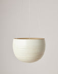 White Speckle Spherical Hanging Planter by Angus & Celeste ハンギングプランター ホワイトスペックル