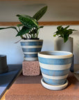 Stoney Cobalt blue & Shino Planter by Sandra Bowkett ストーニーコバルトブルー&シノ プランター