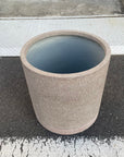 Cylinder Speckle Planter in Earthy Colour with Saucer シリンダー スペックルプランター ソーサー付