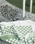 Roman Pool Towel Sage & Chalk by BAINA  ローマンプールタオル セージ&チョーク