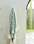 Roman Pool Towel Sage & Chalk by BAINA  ローマンプールタオル セージ&チョーク