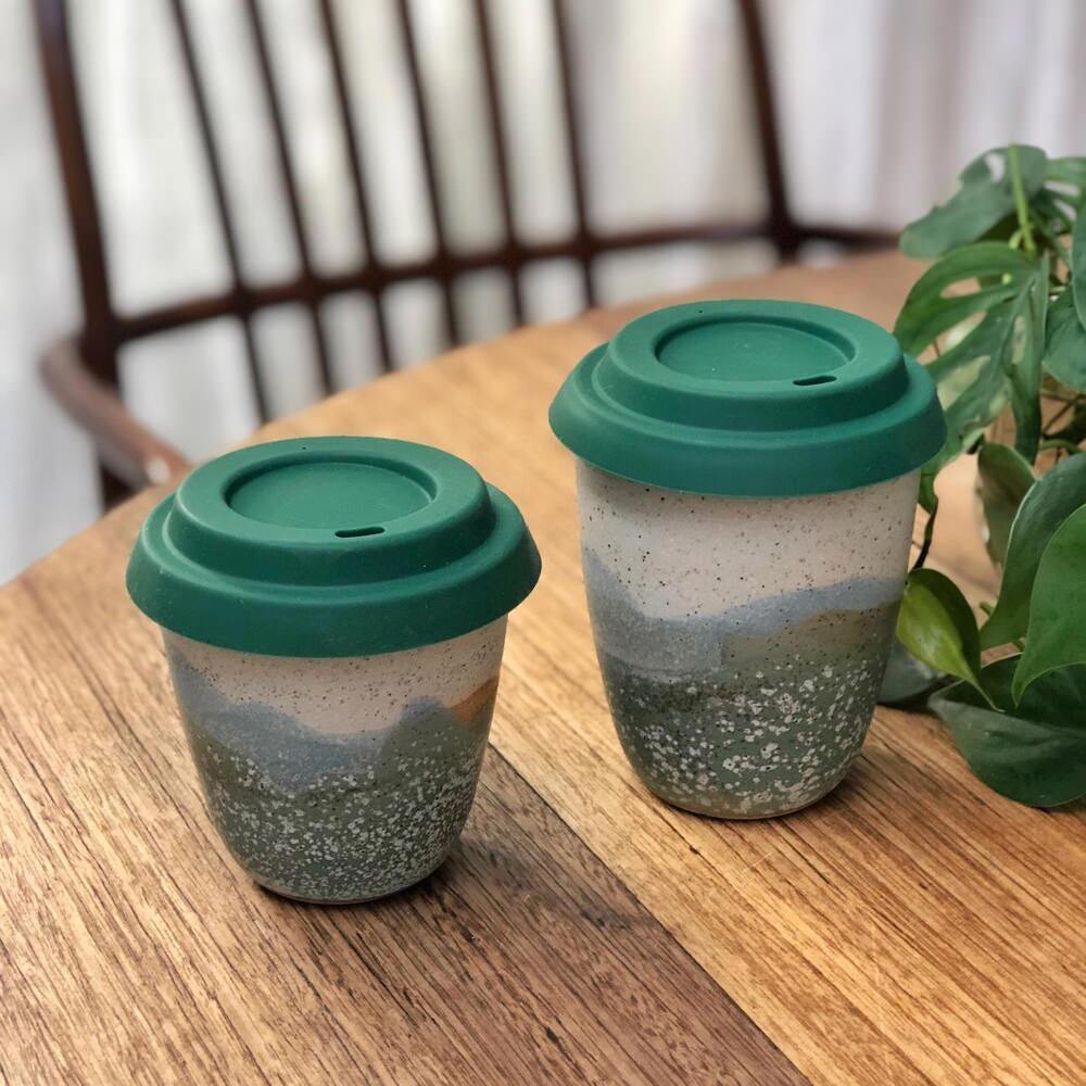 Aurora Borealis Travel Cup by Arcadia Scott　オーロラボレアリス・トラベルカップ
