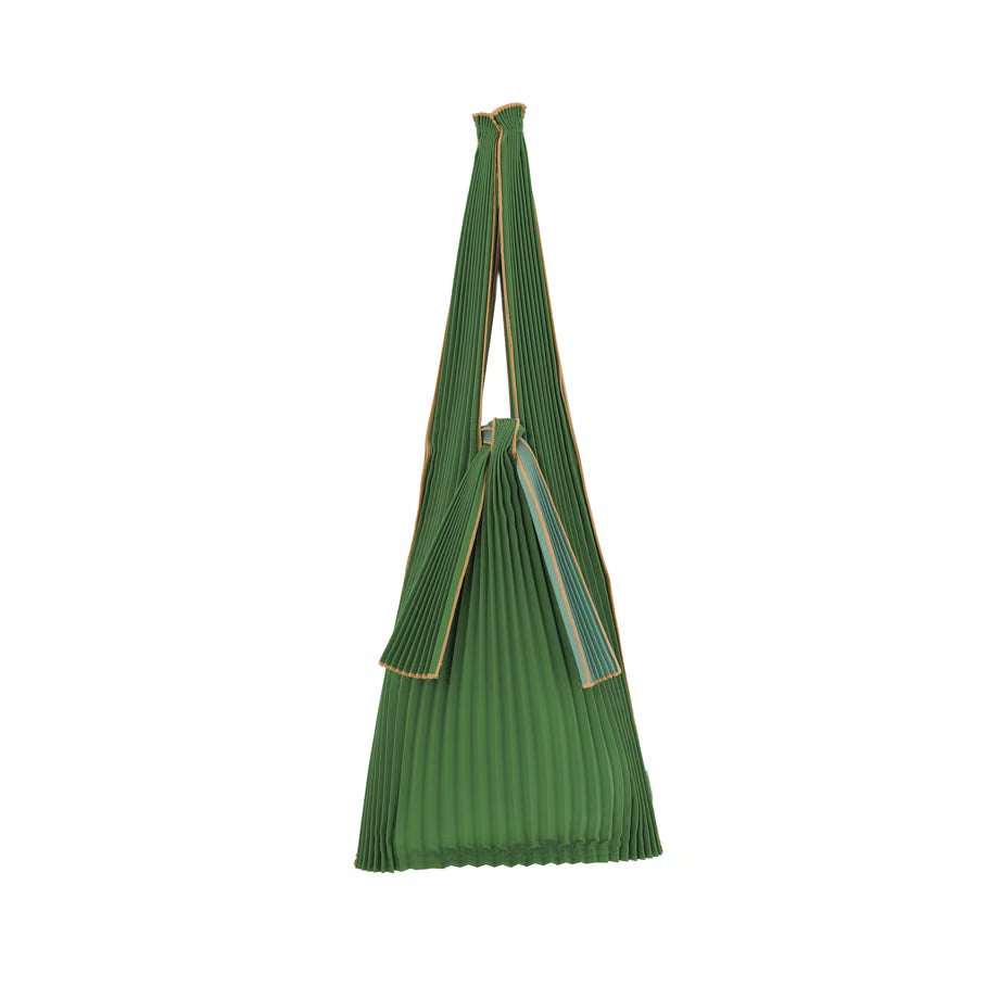 Pleco Tate-Pleats Bag Bicolour FOREST GREEN×SAGE BLUE