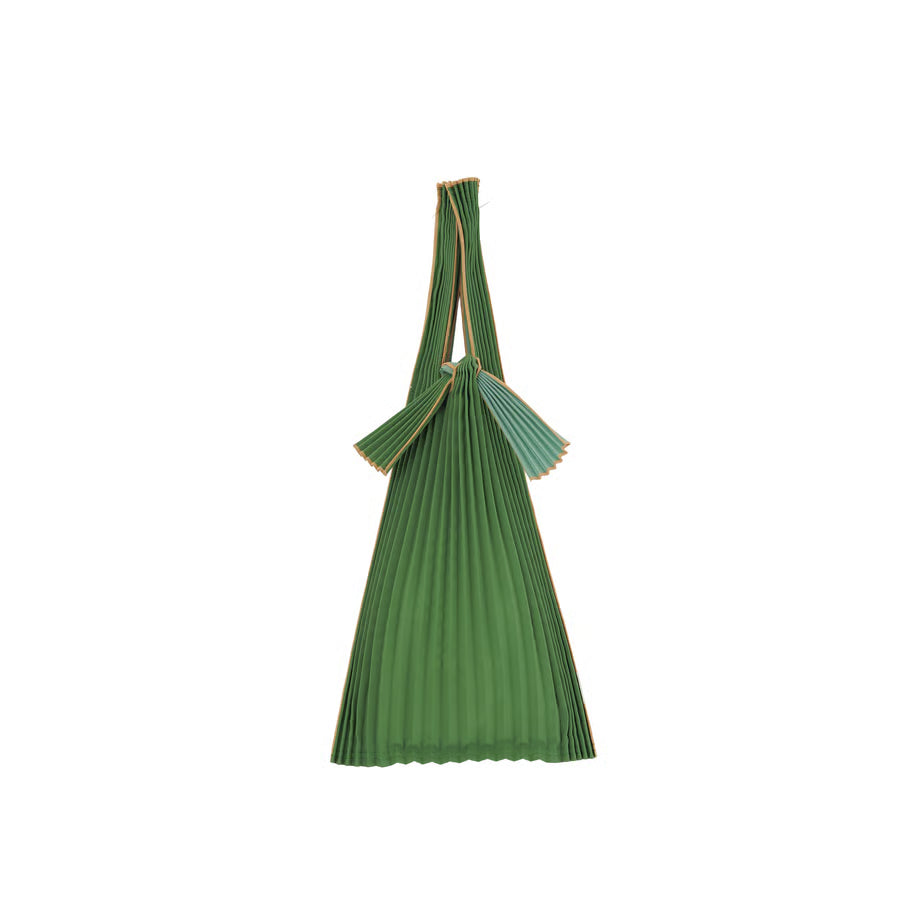 Pleco Tate-Pleats Bag Bicolour FOREST GREEN×SAGE BLUE