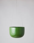 Forest Green Glazed Earth Hanging Planter by Angus & Celeste ハンギングプランター フォレストグリーン