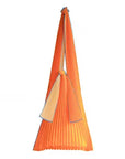 Pleco Tate-Pleats Bag 萱草x素色（Honey Orange x Beige）
