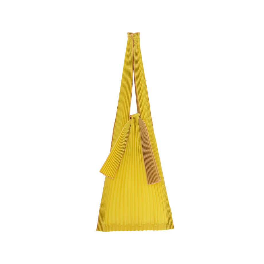 Pleco Tate-Pleats Bag Bicolour OLIVE YELLOW×OCHER