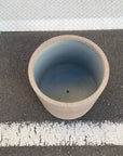 Cylinder Speckle Planter in Earthy Colour with Saucer  シリンダー スペックルプランター ソーサー付