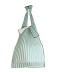 Pleco Tate-Pleats Bag 灰白x水縹（Snow White x Ice Green）