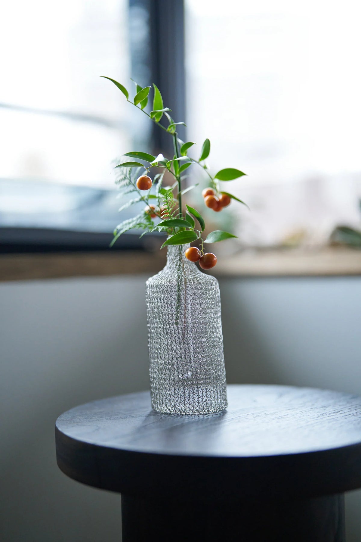 Wire Table Vase in Black