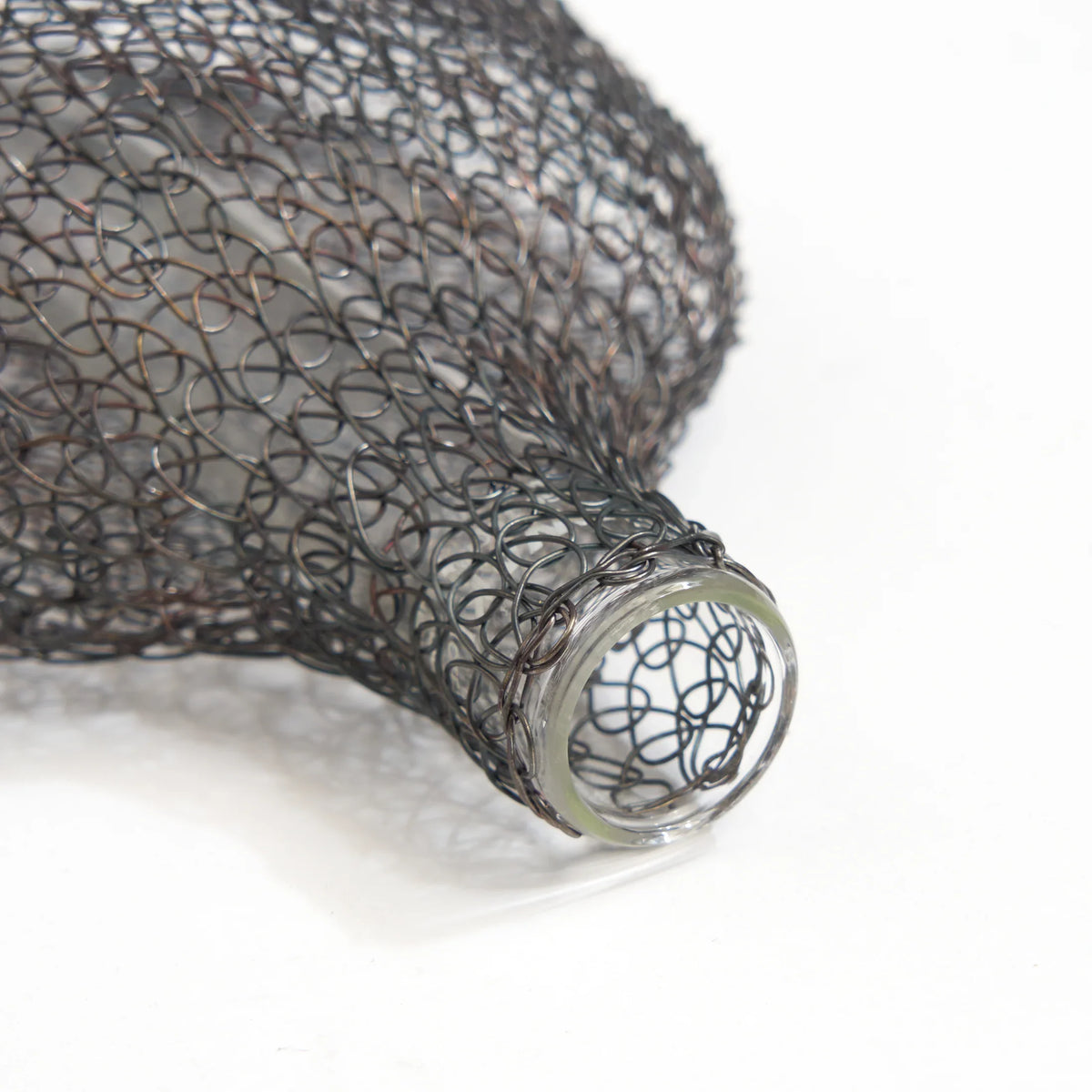 Wire Wall Vase in Black