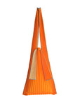 Pleco Tate-Pleats Bag 萱草x素色（Honey Orange x Beige）