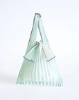 Pleco Tate-Pleats Bag 灰白x水縹（Snow White x Ice Green）