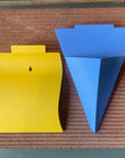 RITRATTO 213 [straw yellow + smalt blue] by Alessandro Mendini／Marutomi リラット ウィールハンギングベース ブルー