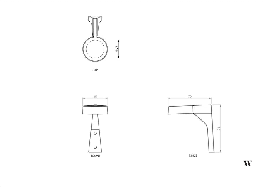 ソロ ボトルホルダー Brass by Henry Wilson
