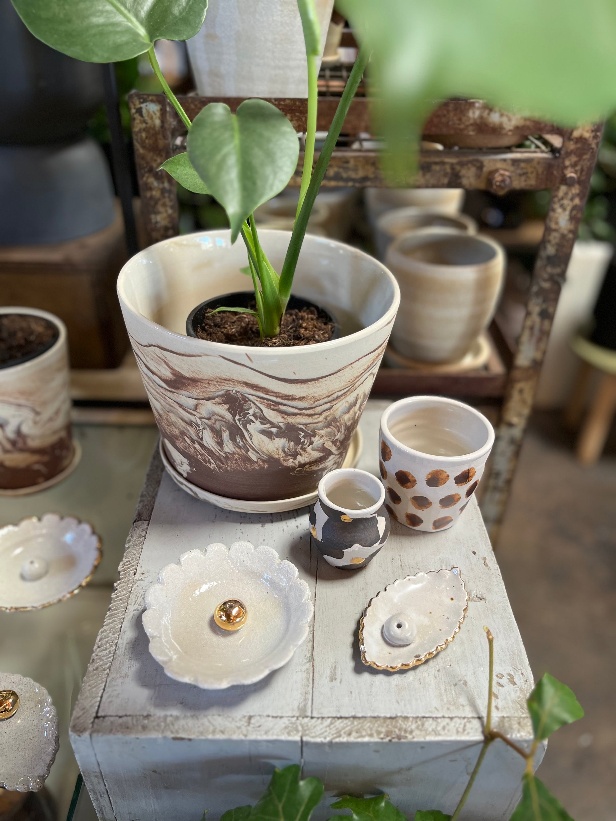 Leaf Incense  Holder  by Bridget Bodenham リーフインセンスホルダー